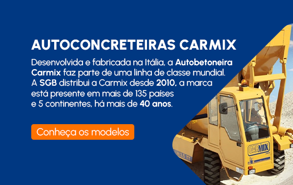 Banner da SGB escrito "Autoconcreteiras Carmix"