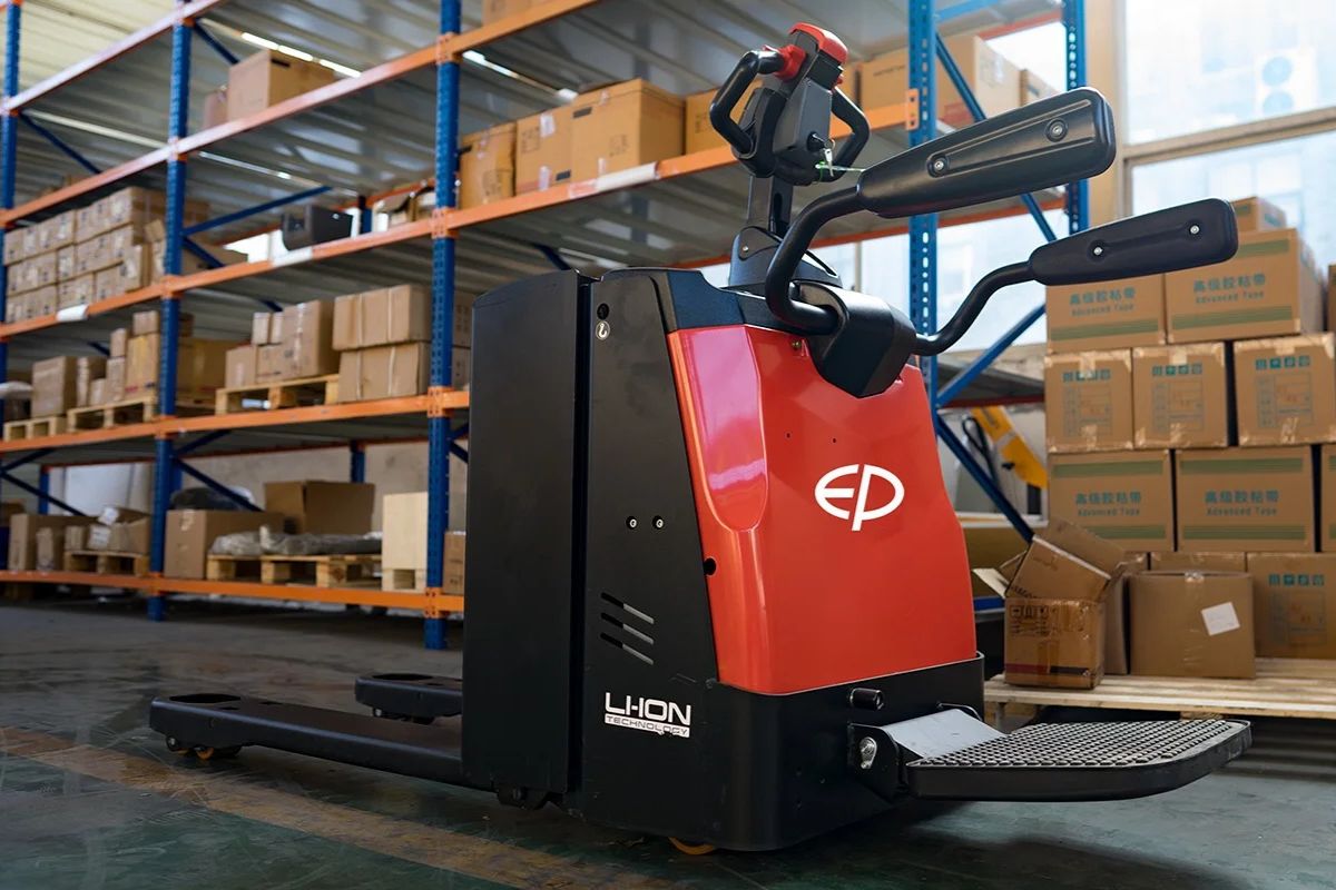 Transpaleteira elétrica EP Equipment RPL 201H - venda na SGB Máquinas